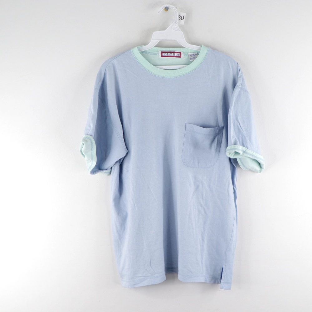 Vintage 90s Streetwear Roll Cuff Blank T Shirt